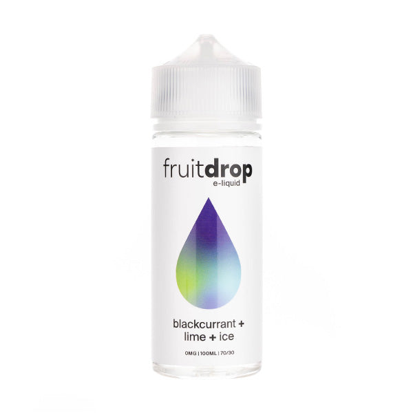 Blackcurrant, Lime & Ice 100ml Shortfill E-Liquid by Fruit Drop