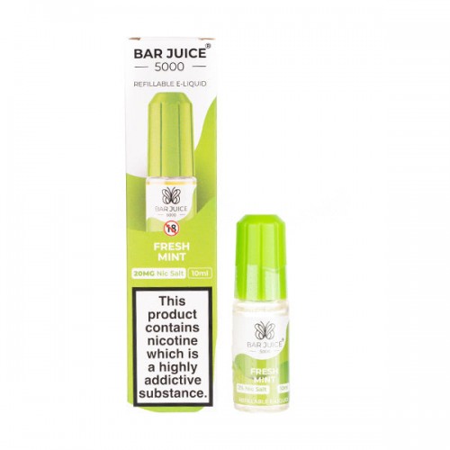 Fresh Mint Nic Salt E-Liquid by Bar Juice 500...