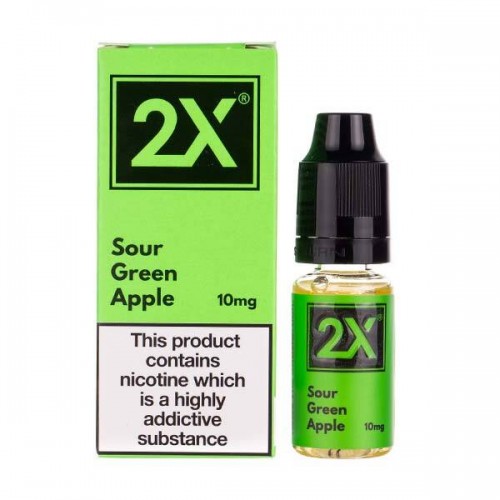 Sour Green Apple Nic Salt E-Liquid by 2X