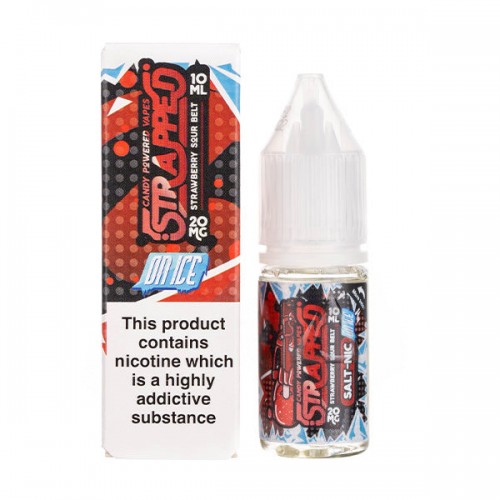 Strawberry Sour Belt ON ICE Nic Salt E-Liquid...