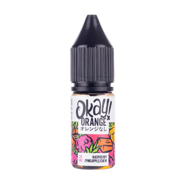 Raspberry & Pineapple Chew Nic Salt E-Liquid by Okay! Orange