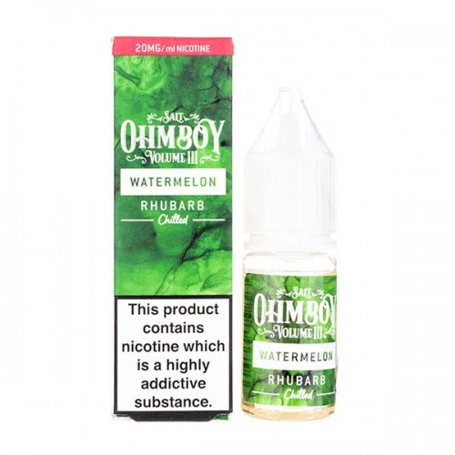 Watermelon Rhubarb Nic Salt E-Liquid by Ohm B...