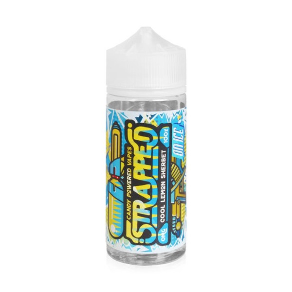 Cool Lemon Sherbet ON ICE 100ml Shortfill E-Liquid by Strapped