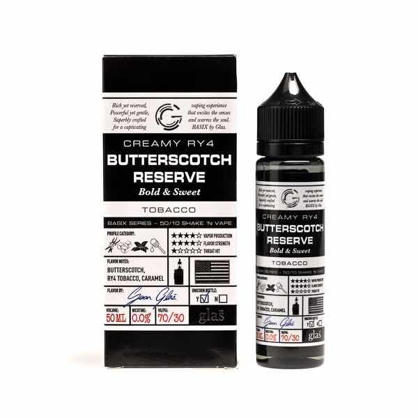 Butterscotch Reserve 50ml Shortfill E-Liquid by Glas