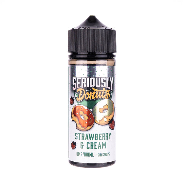 Strawberry and Cream 100ml Shortfill E-Liquid by Seriously Donuts