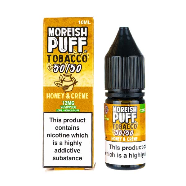 Honey & Creme Tobacco 50/50 E-Liquid by Moreish Puff