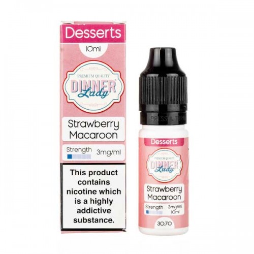 Strawberry Macaroon 70/30 E-Liquid by Dinner ...