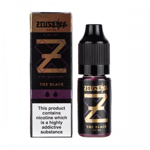 The Black 50/50 E-Liquid by Zeus Juice