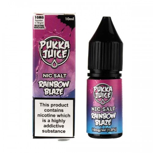 Rainbow Blaze Nic Salt E-Liquid by Pukka Juic...