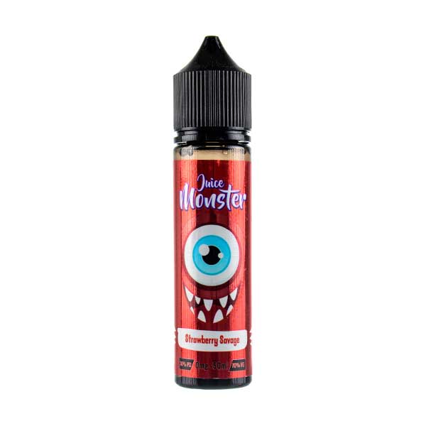 Strawberry Savage 50ml Shortfill E-Liquid by Juice Monster